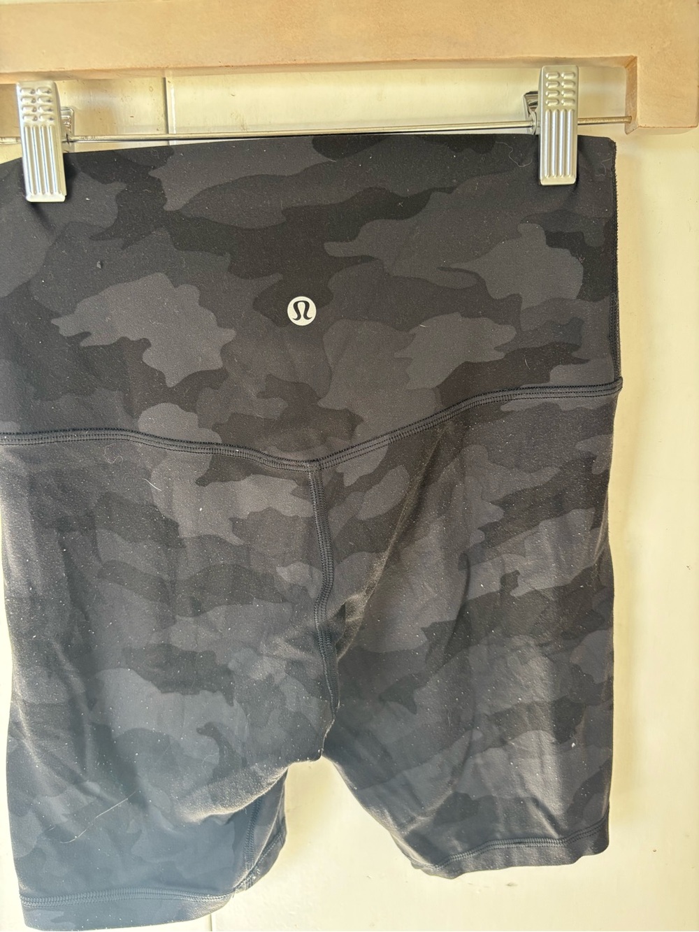 lululemon athletica Black Camo High-Rise Bike Shorts
